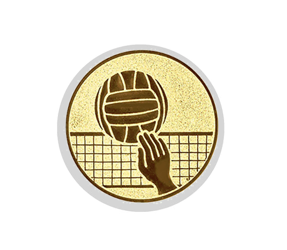 Glas Pokal 8805 blau Schild & Emblem - Silber Blau / 20 cm