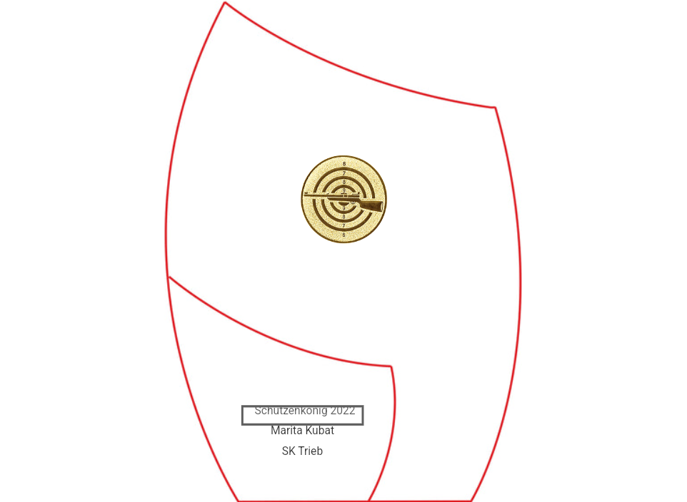 Glas Pokal Blau 8808-L - Transparent Blau / 18.5 cm / Laser-Gravur