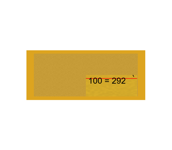 Gravurschild Gold selbstklebend - Gold / 60 x 25 mm