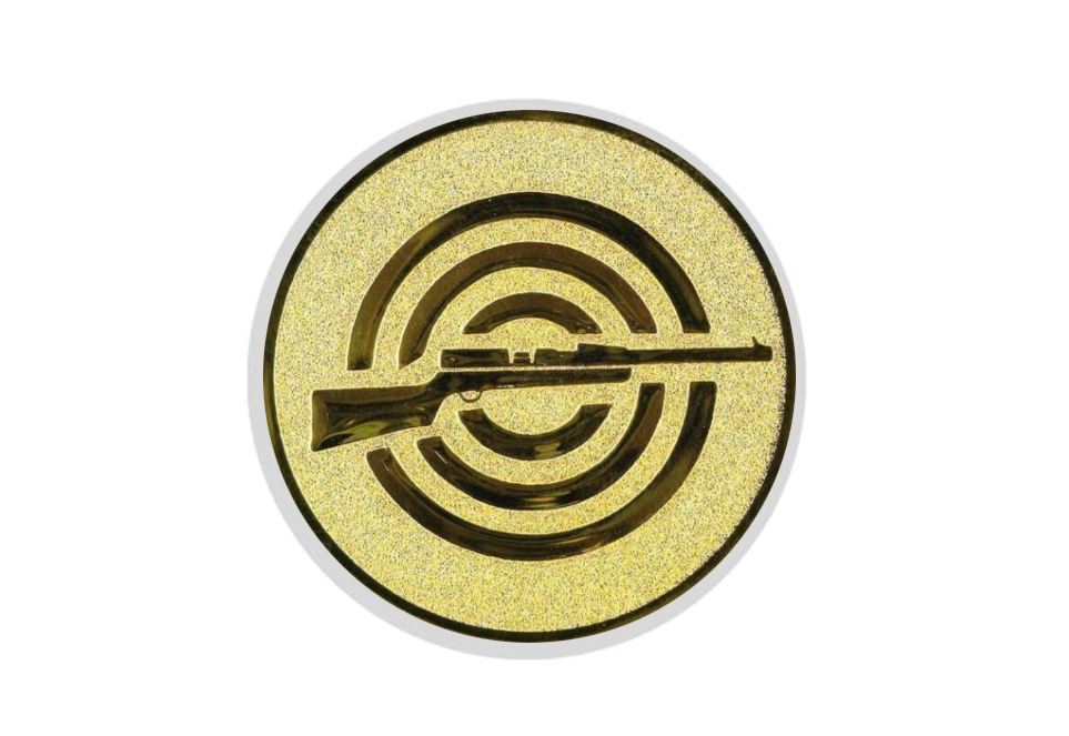 Glastrophäe 136-4 Schild & Emblem - 18 cm / Blau