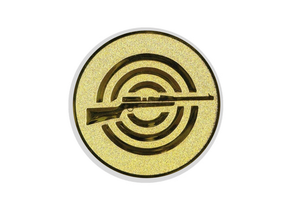 Glastrophäe 136-4 Schild & Emblem - 18 cm / Blau