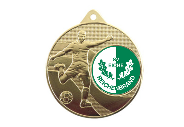 Medaille Fußball 396 Ø 50 mm - Gold / 50 mm