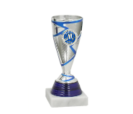Pokal Serie TRS231 - Silber Blau / 16.3 cm