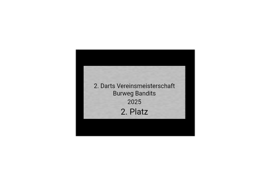 Pokalserie X161 Dart - Silber Mehrfarbig / 26.5 cm