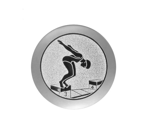 Glas Pokal 8808 blau Schild & Emblem - Transparent Blau / 18.5 cm