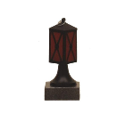 Trophäe Laterne - Schwarz / Rot / 16 cm