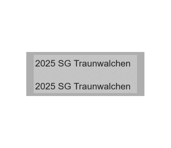 Gravurschild Silber selbstklebend - Silber / 80 x 30 mm