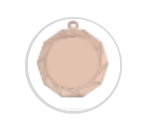 Glas Pokal 3526 Schild & Emblem - Transparent / 19 cm