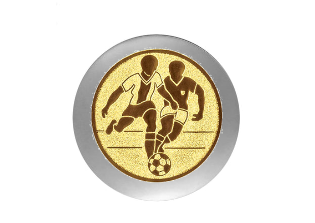 Fußballpokal 3949 - 14 cm / Silber Gold