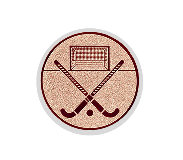 Glastrophäe 136-3 Schild & Emblem - 18 cm / Blau Spiegelglas