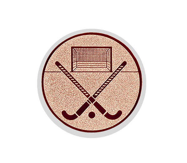 Glastrophäe 136-3 Schild & Emblem - 18 cm / Blau Spiegelglas