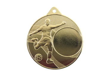 Medaille Fußball 396 Ø 50 mm - Gold / 50 mm