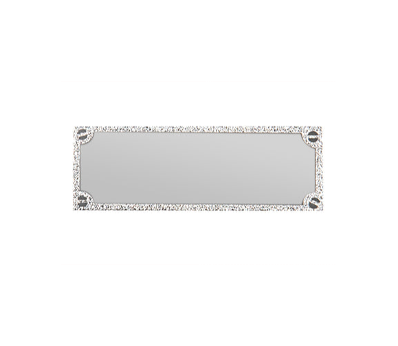Gravurschild edel in Silber - Silber / 50 x 18 mm