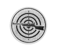 Glastrophäe 136-4 Schild & Emblem - 15 cm / Blau