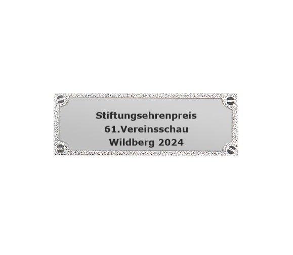 Gravurschild edel in Silber - Silber / 50 x 18 mm