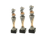 Pokalserie X151 Fußballspieler - 29.5 cm / Silber Gold