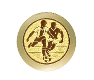 Fussballpokal 3939 - Altgold / 22 cm