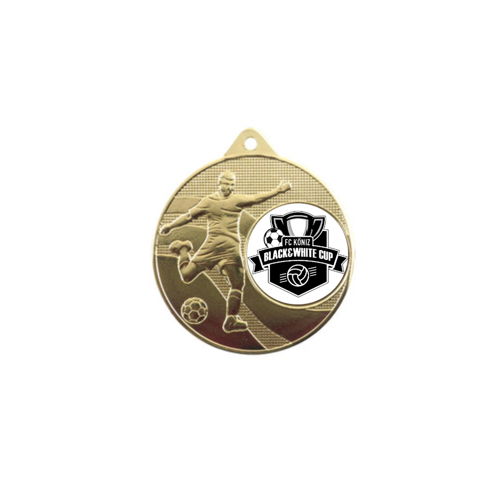 Medaille Fußball 396 Ø 50 mm - Gold / 50 mm