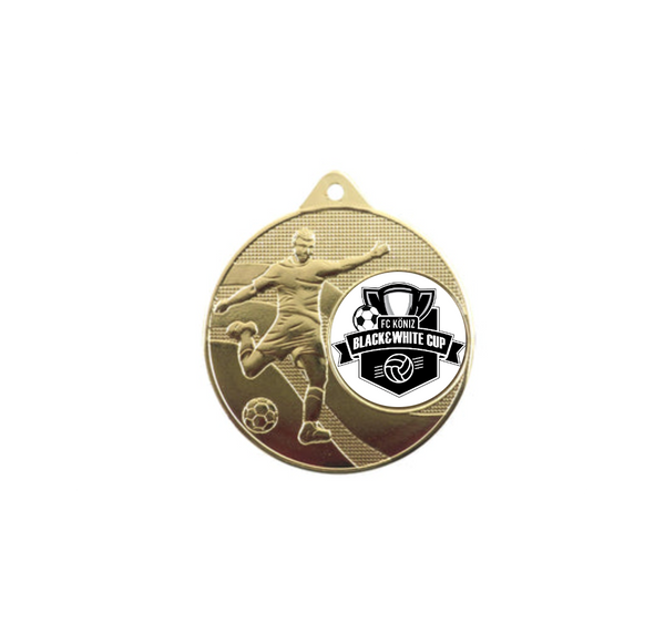 Medaille Fußball 396 Ø 50 mm - Gold / 50 mm