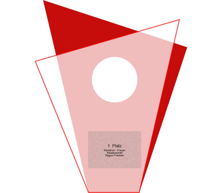 Glas Pokal Blau GL.051-L oder Rot GL.052-L - Rot / 21.5 cm / Laser-Gravur