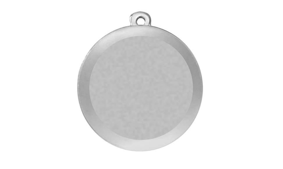 Medaille Basketball MMC1440/S Ø 40mm SM - Silber / 40 mm