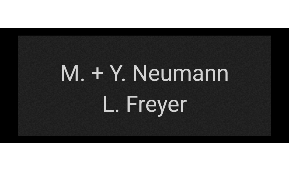 Gravurschild Schwarz selbstklebend - Schwarz / 50 x 20 mm