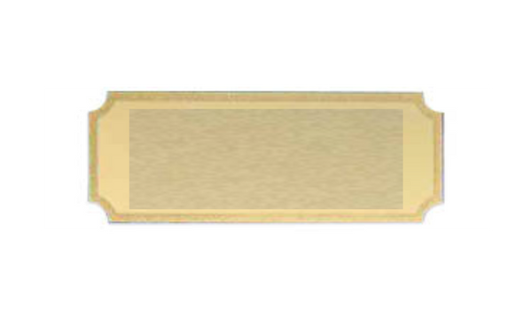 Gravurschilder mit Feinschliff - Gold / 49x18mm