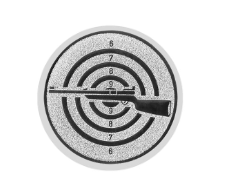 Glastrophäe 136-2 Schild & Emblem - Bunt / 15 cm