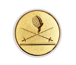 Glas Ständer W19x Schild & Emblem - 21.5 cm / Auswahl Rot