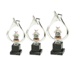 Pokalserie X161 Bowling - Silber Mehrfarbig / 29.5 cm