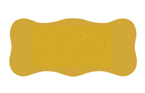 Kunststoff matt Gold selbstklebend - Gold / 108 x 55 x 0.8 mm