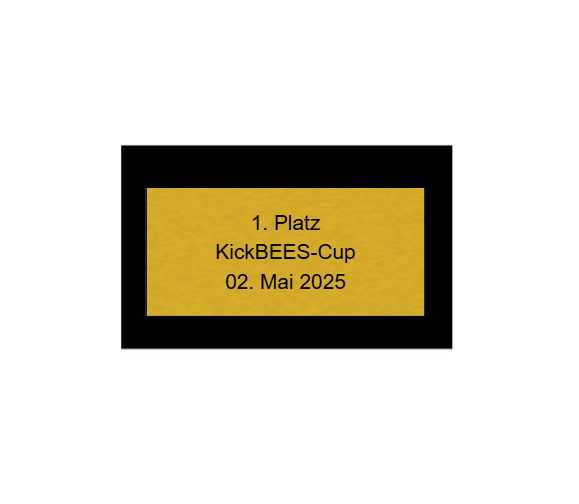 Fußball Pokal 85-3 teilweise begrenzt! - Silber Gold / 36 cm