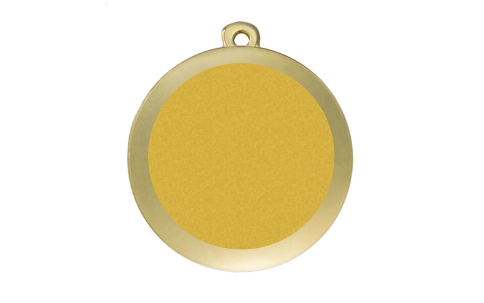 Karnevals Medaille D112K  Ø 50mm - Gold / 50 mm
