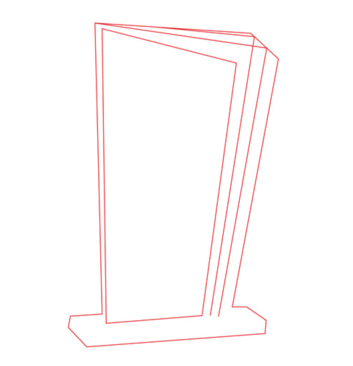 Glas Pokal 172-4 Lasergravur - 19 cm Bronze / Laser-Gravur