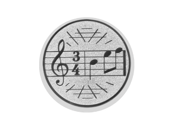 Glas Ständer W19x Schild & Emblem - 21.5 cm / Auswahl Rot