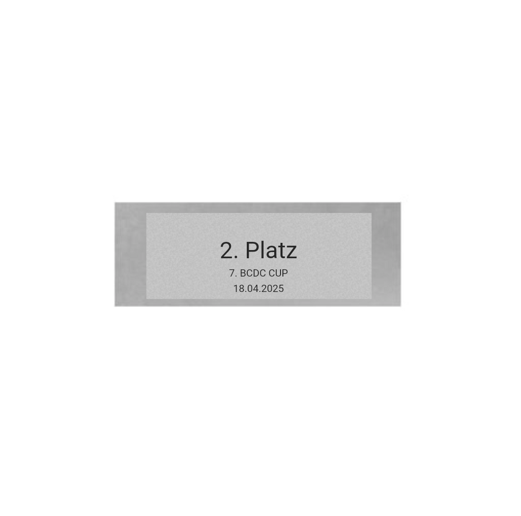 Glas Pokal Dart FG011 - 17 cm / Transparent Schwarz