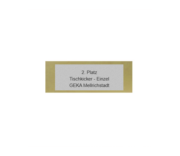 Glas Pokal Kicker FG091 - 19 cm / Transparent Schwarz