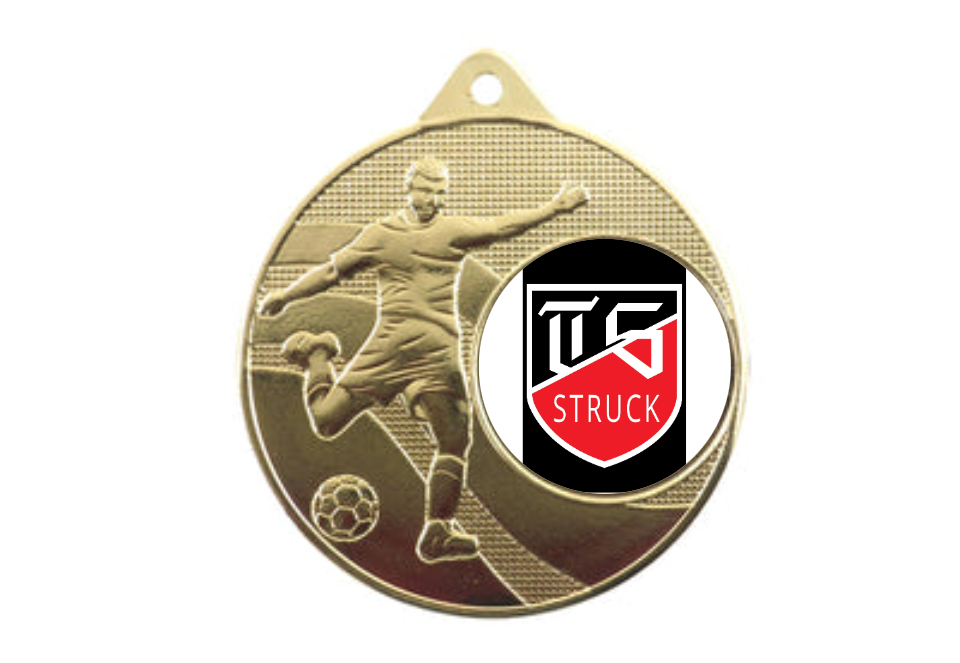 Medaille Fußball 396 Ø 50 mm - Gold / 50 mm