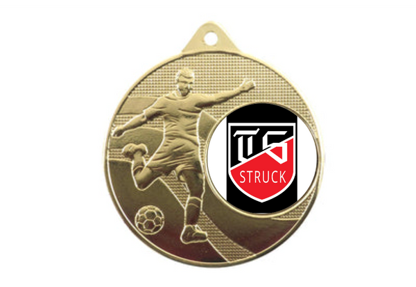 Medaille Fußball 396 Ø 50 mm - Gold / 50 mm
