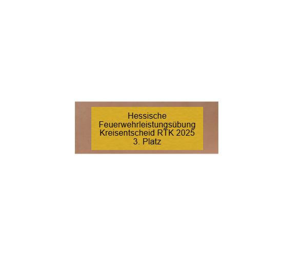 Glas Pokal Feuerwehr FG039 - 15 cm / Transparent Schwarz