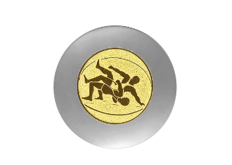 Holztrophäe 129-1 - 26 cm / Holz/Gold