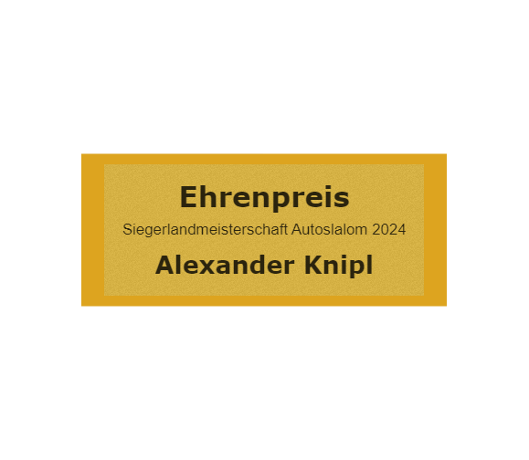 Gravurschild Gold selbstklebend - Gold / 60 x 25 mm