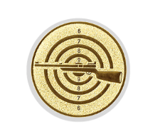 Glas Pokal 8805 blau Schild & Emblem - Silber Blau / 20 cm