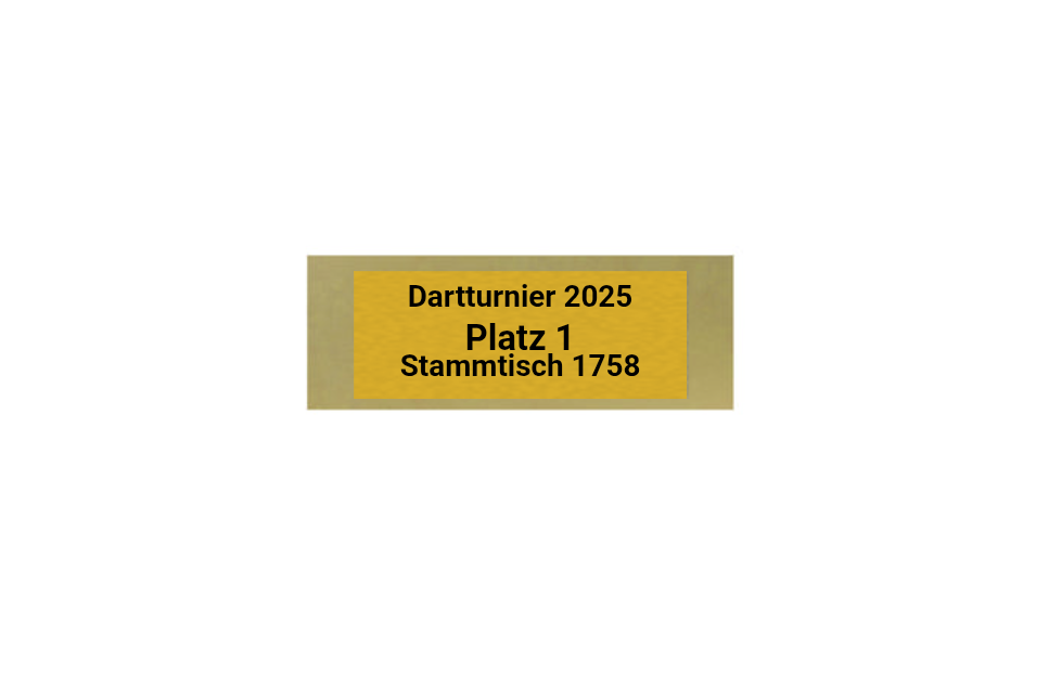 Glas Pokal Dart FG011 - 19 cm / Transparent Schwarz