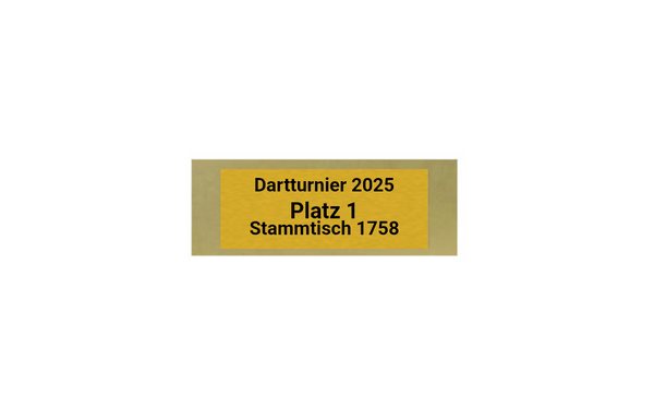 Glas Pokal Dart FG011 - 19 cm / Transparent Schwarz