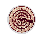 Glastrophäe 136-2 Schild & Emblem - Bunt / 13 cm