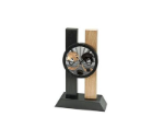 Holz Pokal Eishockey FG054 - 19 cm / Schwarz Braun