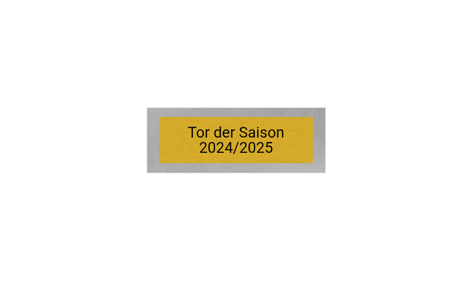 Fußball Trophäe FG 149 - 12 cm / Silber Gold