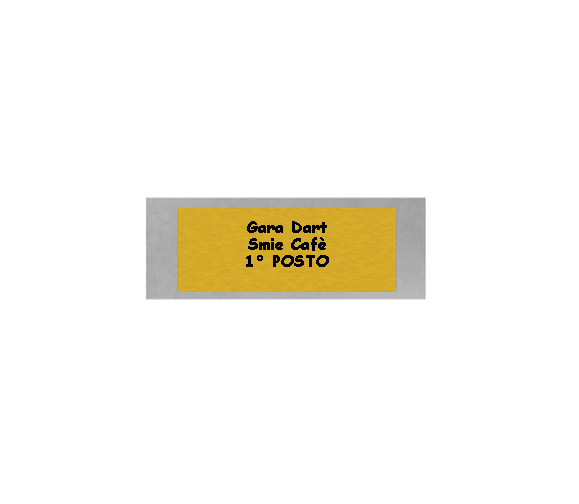 Glas Pokal Dart FG011 - 17 cm / Transparent Schwarz