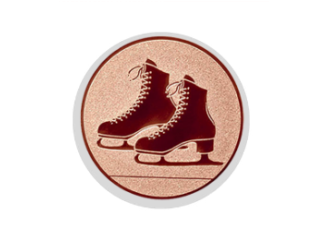 Glas Ständer W19x Schild & Emblem - 17.5 cm / Auswahl Rot